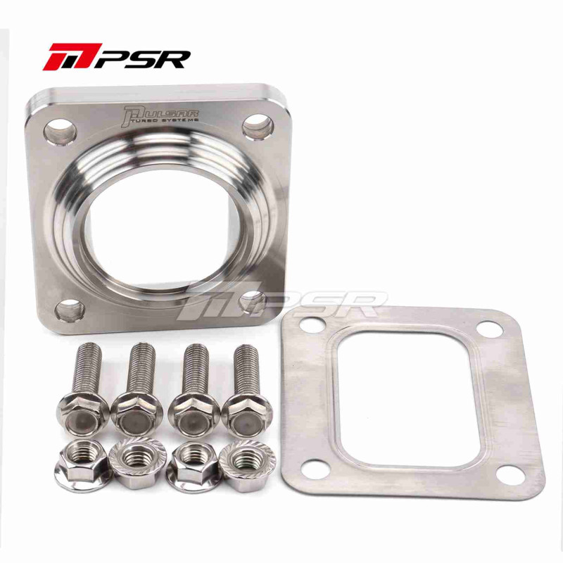 Pulsar Turbo Billet Transition Flange, Hardware Kit included for a easy installation - T4 Open to 2" SCH-10/40 Piping