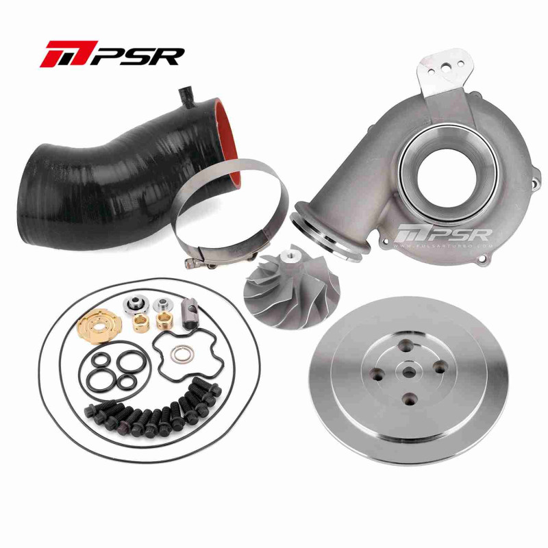 Pulsar Turbo T51R MOD Cover DIY Upgraded Kit for 99.5 - 03 7.3L Ford Powerstroke Turbo - Cast 66/88mm