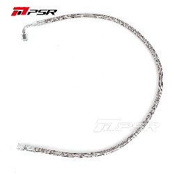 Universal Performance Turbo Oil Feed Line 4AN - 4AN 90 Degree Straight Steel Braided-(US Inventory) - 80cm