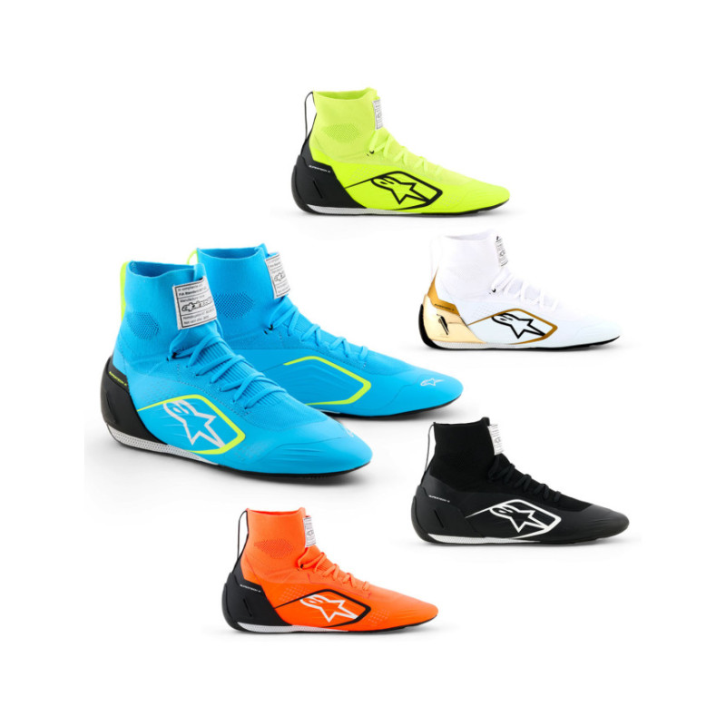 Bottines ALPINESTARS SUPERTECH K FIA Noir/Blanc 37