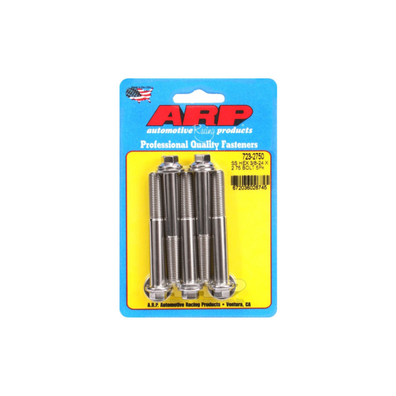 Boulonnerie universelle ARP petite tête 3/8-24 - Inox Hex x5