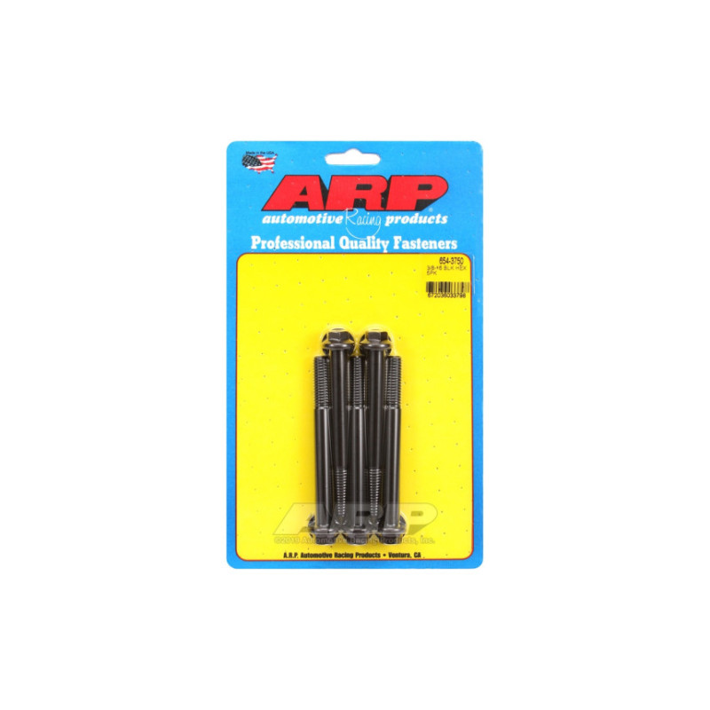 Boulonnerie universelle ARP tête STD 3/8-16 - Black Oxyde Hex x5