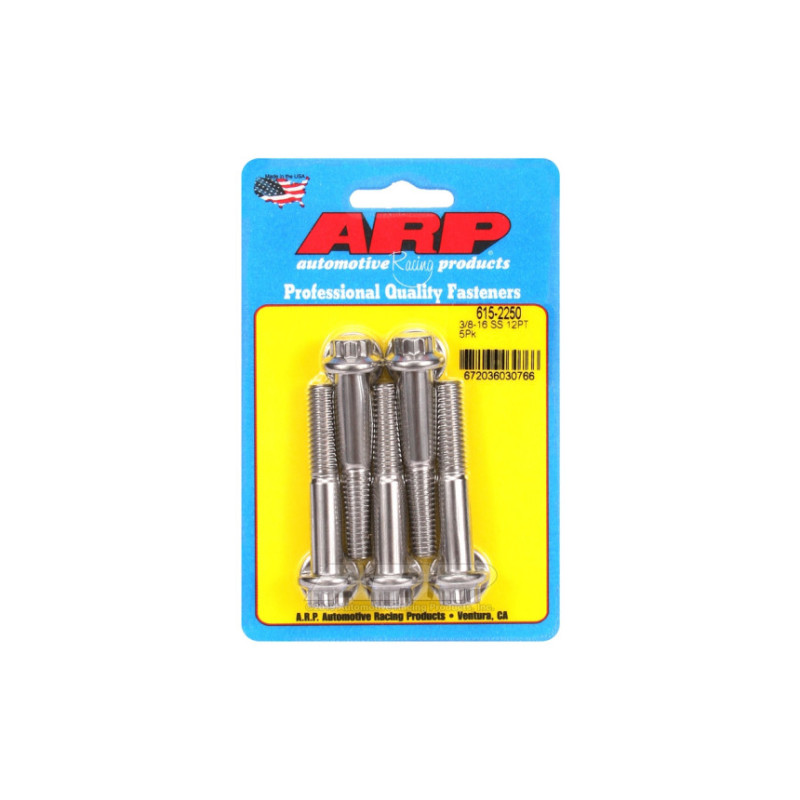 Boulonnerie universelle ARP tête STD 3/8-16 - Inox 12 Pts x5
