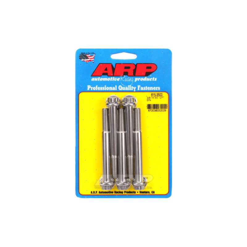 Boulonnerie universelle ARP tête STD 3/8-16 - Inox 12 Pts x5