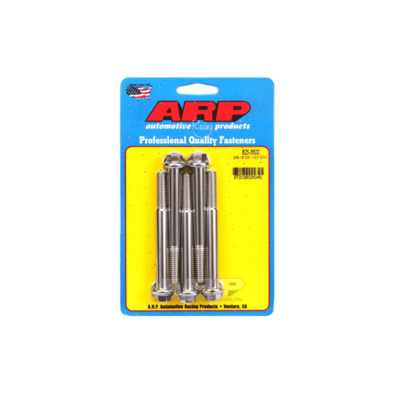 Boulonnerie universelle ARP tête STD 3/8-16 - Inox Hex x5