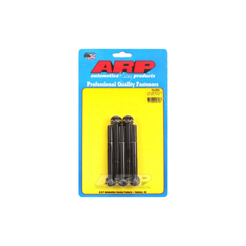 Boulonnerie universelle ARP tête STD 3/8-24 - Black Oxyde Hex x5