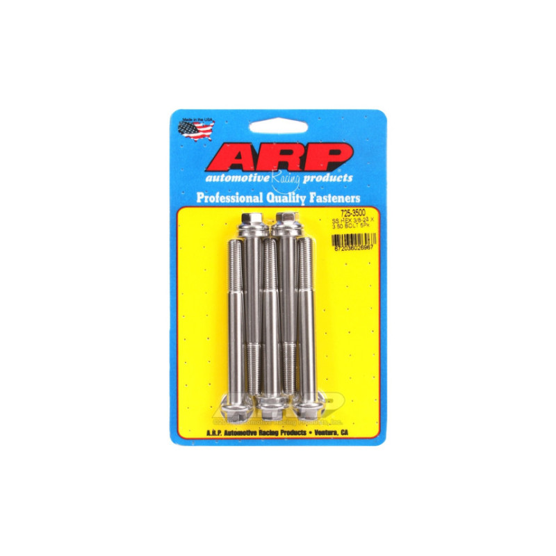 Boulonnerie universelle ARP tête STD 3/8-24 - Inox Hex x5