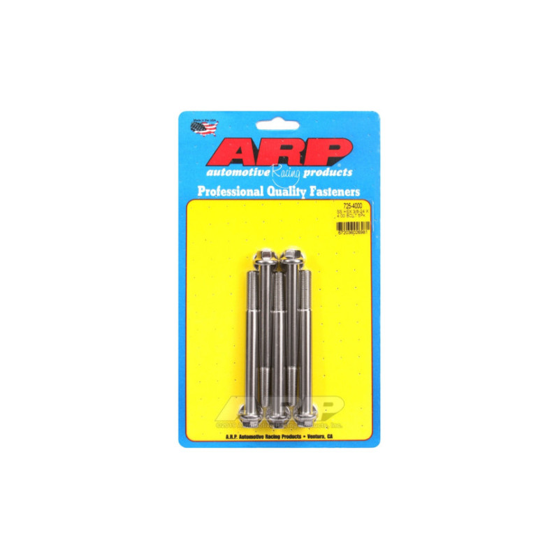 Boulonnerie universelle ARP tête STD 3/8-24 - Inox Hex x5