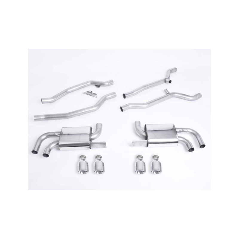 Catback Milltek SSXPO110 pour Posrche Cayenne 958 T 4.8 V8