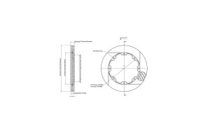 Disque de frein AP Racing 315X28 droit 12BX203,2D47