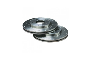 Disques de frein Bratex Groupe A Percés rainurés Peugeot 106 / 306 Citroën XSARA Arrière 247x8mm