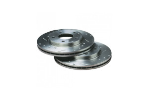 Disques de frein Bratex Groupe A Percés rainurés Volkswagen Golf V GTi Avant 312x25mm 5x112