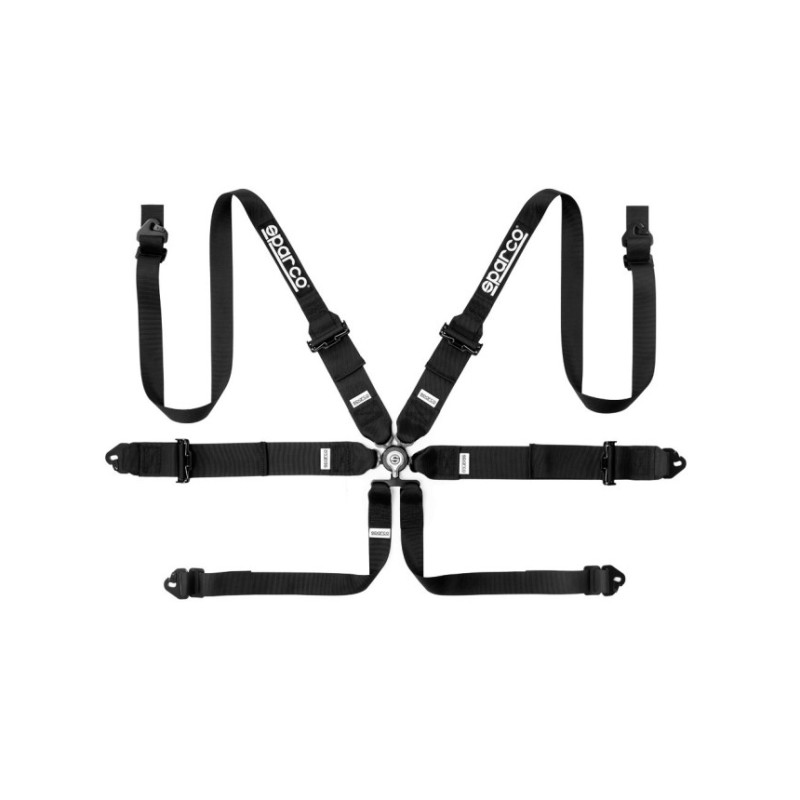 Harnais Sparco 04818RH1 6pts 2025.Noir