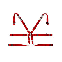 Harnais Sparco 6pts 2" Formula.Rouge