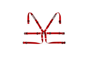 Harnais Sparco 6pts 2" Formula.Rouge