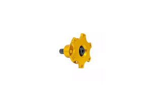 Moyeu de volant quick release OBP soudable - cannelé 6 trous FIA - Noir / Or