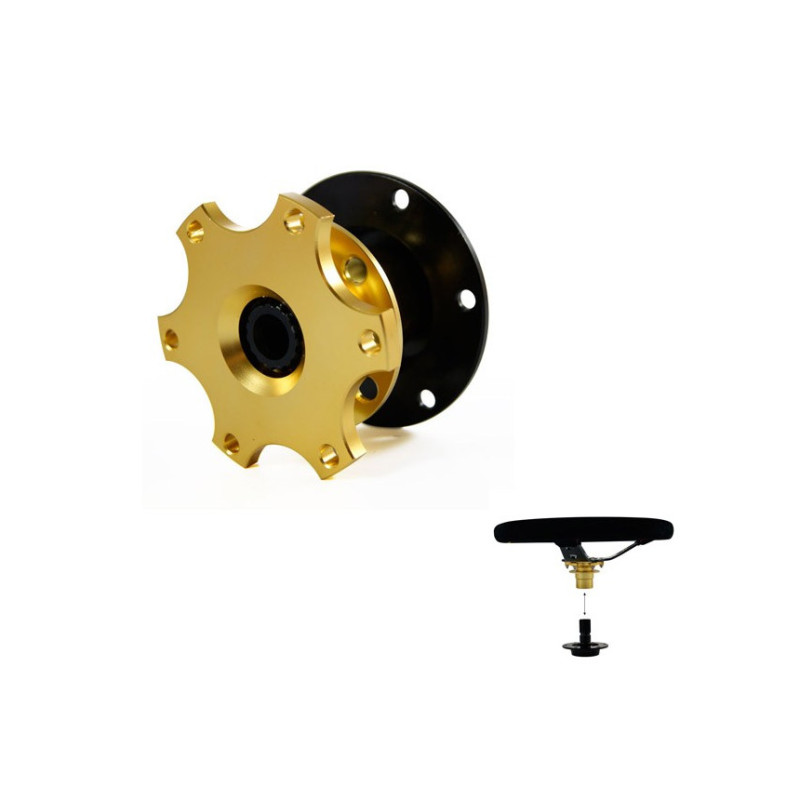 Moyeu escamotable cannelé BRATEX 6 trous à visser