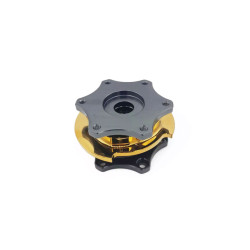 Moyeu rond de volant OBP quick release gris/jaune