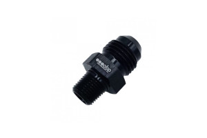 Adaptateur Mâle/Mâle OBP 1/8NPT-JIC aluminium noir