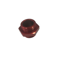 Adaptateur pompe manuelle BSP 1x11 mâle - UN 1-1/4x16 mâle aluminium rouge
