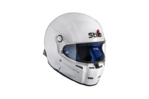 Casque Stilo ST5F Fibre SA20 blanc intérieur bleu