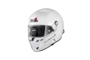 Casque Stilo ST6 F Turismo blanc/noir - Snell SA2025 FIA 8859-24 Hans FIA8858-10