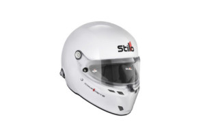 Casque Stilo ST6 FN Composite blanc/noir - Snell SA2025 FIA 8859-24  Hans FIA8858-10