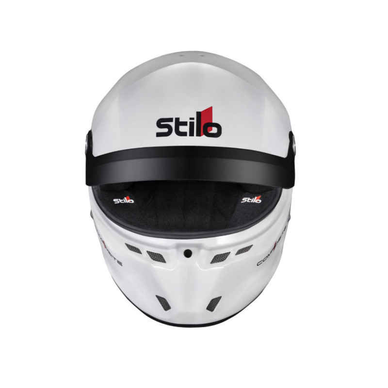 Casque Stilo ST6 GTN Composite blanc/noir - Snell SA2020 FIA 8859-24  Hans FIA8858-10