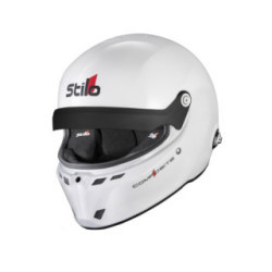 Casque Stilo ST6 GTN Composite blanc/noir - Snell SA2025 FIA 8859-24  Hans FIA8858-10