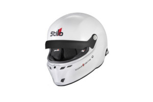 Casque Stilo ST6 GTN Composite blanc/noir - Snell SA2025 FIA 8859-24  Hans FIA8858-10