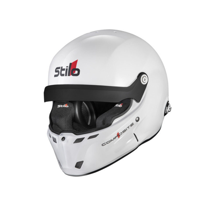 Casque Stilo ST6 R Composite Rally - Snell SA2025 FIA 8859-24 Blanc/Intérieur Noir