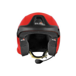 Casque Stilo Trophy DES Fibre Orange Hans SA15