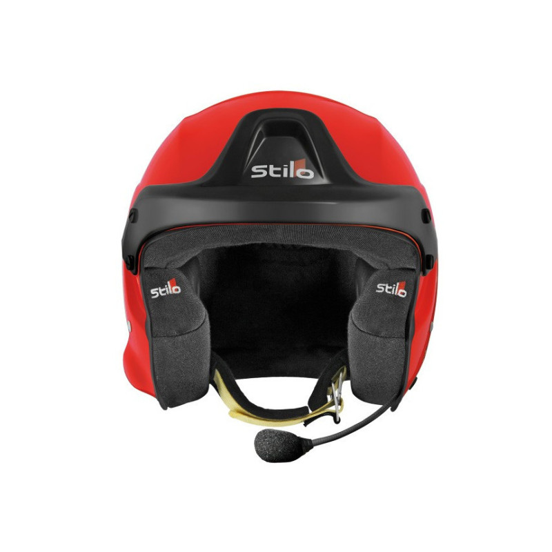 Casque Stilo Trophy DES Fibre Orange Hans SA15