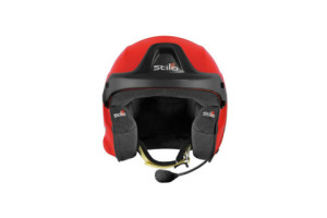 Casque Stilo Trophy DES Fibre Orange Hans SA15