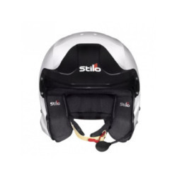 Casque Stilo Venti Trophy Rally blanc/noir sans clip Hans