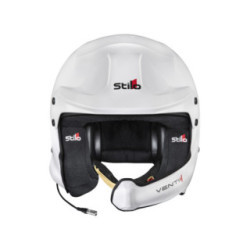 Casque STILO Venti4 WRC Turismo blanc/noir - Snell SA2025 FIA 8859-24 Hans FIA8858-10