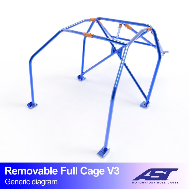 Arceau de Sécurité SUBARU BRZ (ZC6) 2-doors Coupe REMOVABLE FULL CAGE V3