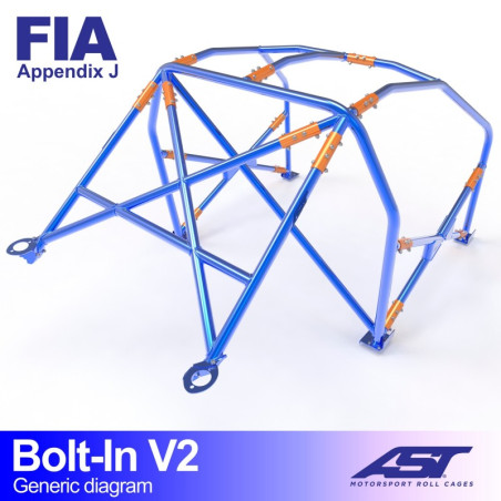 Arceau de Sécurité VOLVO 240 4-door Sedan BOLT IN V2